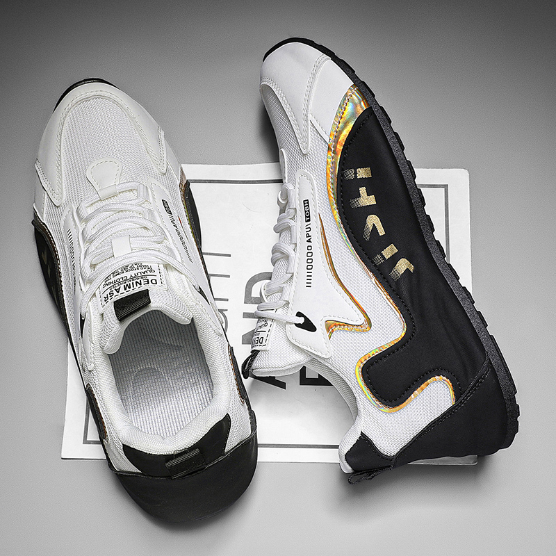 Men's Athletic Shoes Running Sneakers Walking Shoes Slip Resistant Waterproof Fabric Comfortable Stylish Casual Breathable Mesh