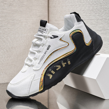 Men's Athletic Shoes Running Sneakers Walking Shoes Slip Resistant Waterproof Fabric Comfortable Stylish Casual Breathable Mesh