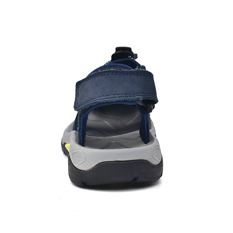 Men's Sport Sandals Outdoor Hiking Leather Closed Toe Sandals Athletic Lightweight Summer Walking Casual Sandals Water Shoes