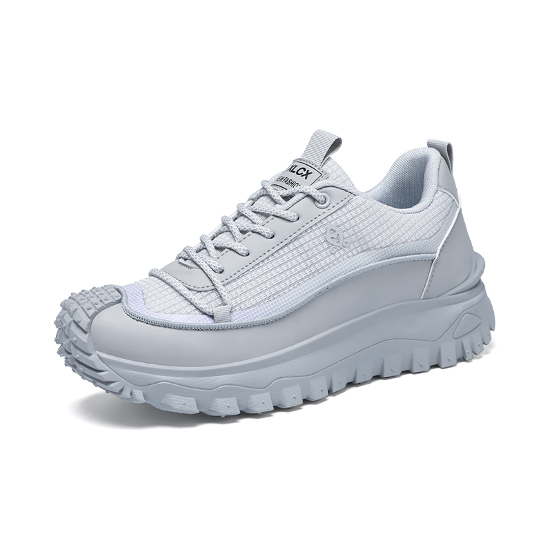 Plus Size 2025 Spring Men's Casual Fashion Sneakers Match Color Striped Street Style Lace-up Low-top Tire Pattern Sole Wear Resistant Non-Slip 004