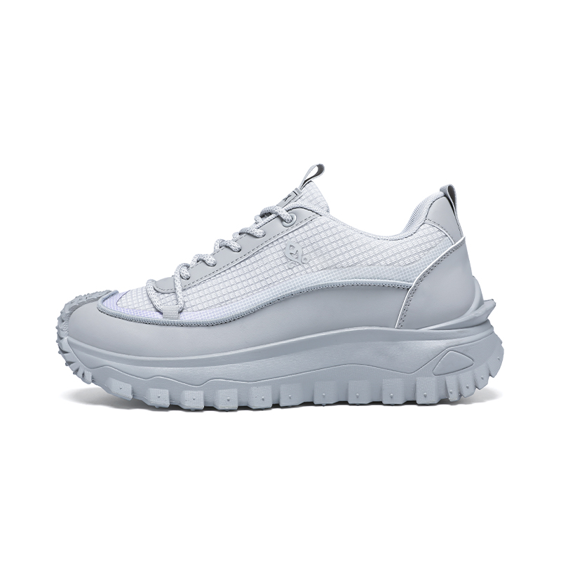 Plus Size 2025 Spring Men's Casual Fashion Sneakers Match Color Striped Street Style Lace-up Low-top Tire Pattern Sole Wear Resistant Non-Slip 004