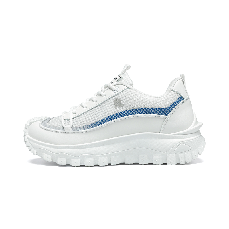 Plus Size 2025 Spring Men's Casual Fashion Sneakers Match Color Striped Street Style Lace-up Low-top Tire Pattern Sole Wear Resistant Non-Slip 004