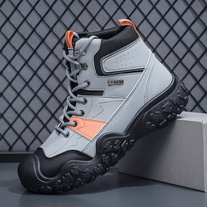 Mens Snow Boots Barefoot Winter Shoes Hiking Footwear Fur Lined Warm Ankle Boots Zero Drop Sole Comfortable Outdoor Walking Shoes Booties