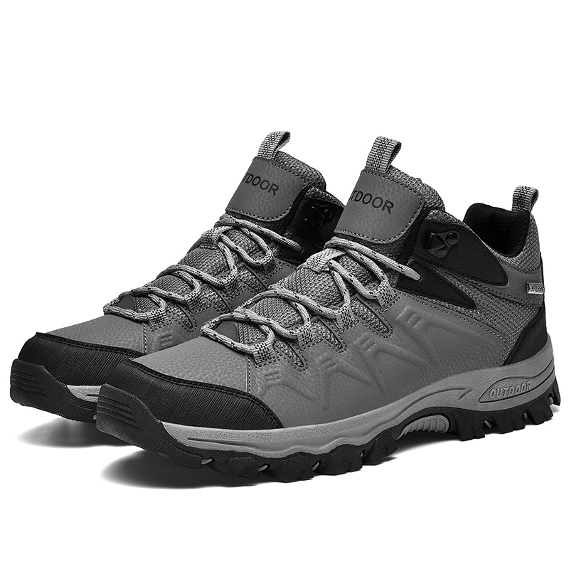 Men's Hiking Shoes Low-Top Trail Running Sneakers Breathable Mesh Travel Shoes Non-Slip Outdoor Trekking Boots
