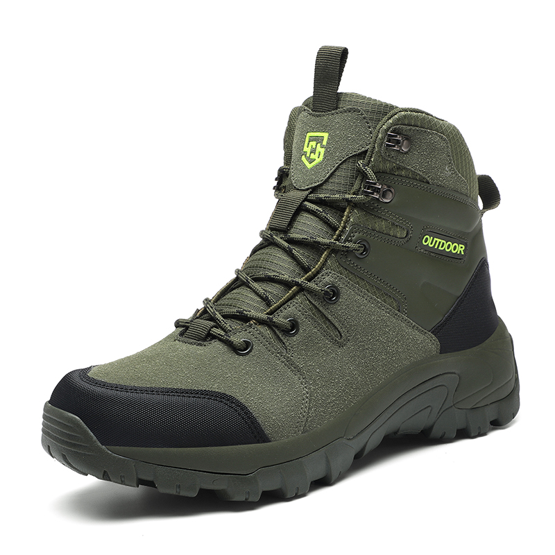 Men's Water-Resistant Work Boots Lightweight Tactical Boots Non-Slip Hiking Boots for Men