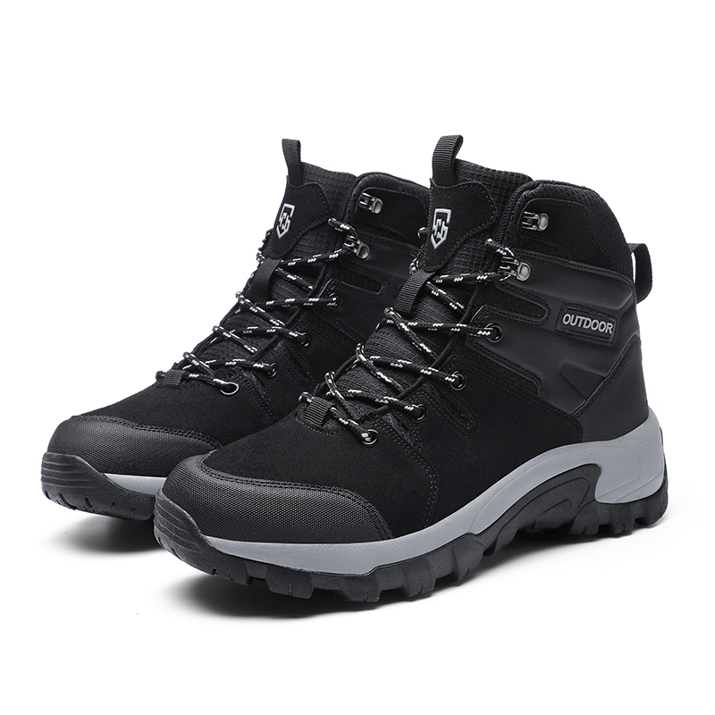 Men's Water-Resistant Work Boots Lightweight Tactical Boots Non-Slip Hiking Boots for Men