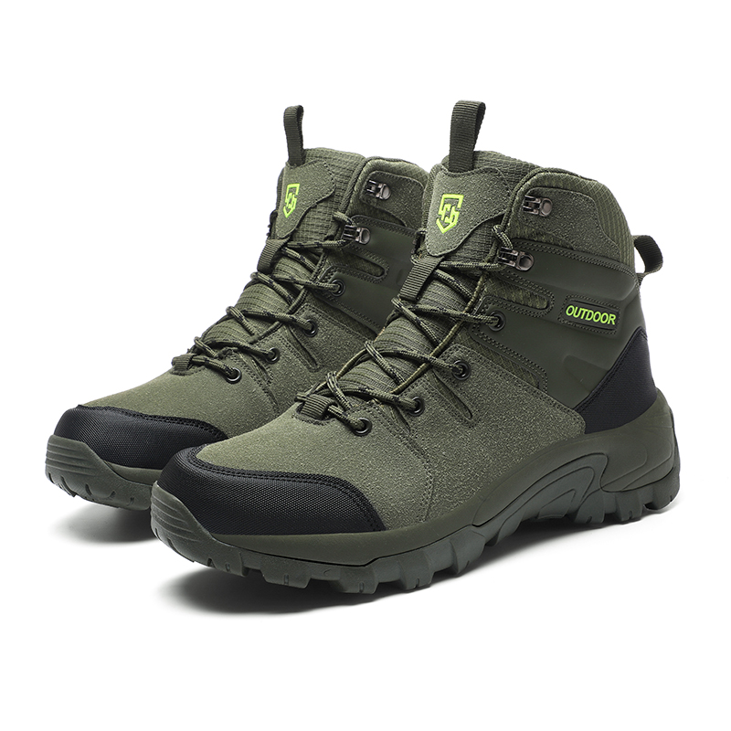 Men's Water-Resistant Work Boots Lightweight Tactical Boots Non-Slip Hiking Boots for Men