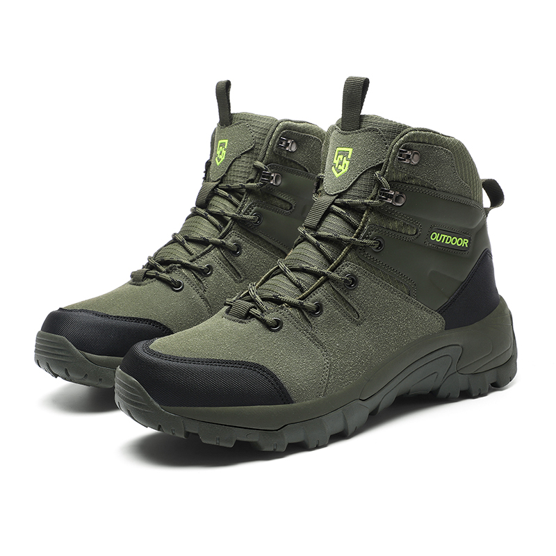 Men's Water-Resistant Work Boots Lightweight Tactical Boots Non-Slip Hiking Boots for Men