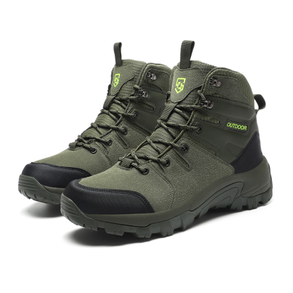 Men's Water-Resistant Work Boots Lightweight Tactical Boots Non-Slip Hiking Boots for Men