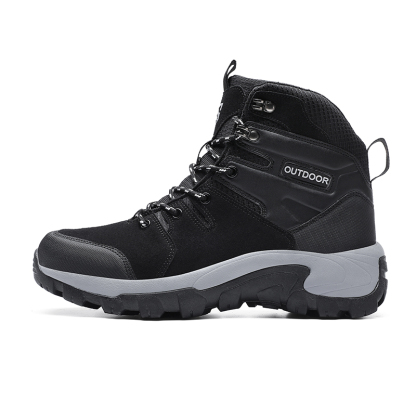 Men's Water-Resistant Work Boots Lightweight Tactical Boots Non-Slip Hiking Boots for Men