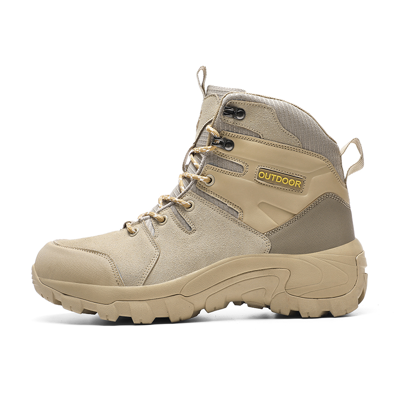 Men's Water-Resistant Work Boots Lightweight Tactical Boots Non-Slip Hiking Boots for Men