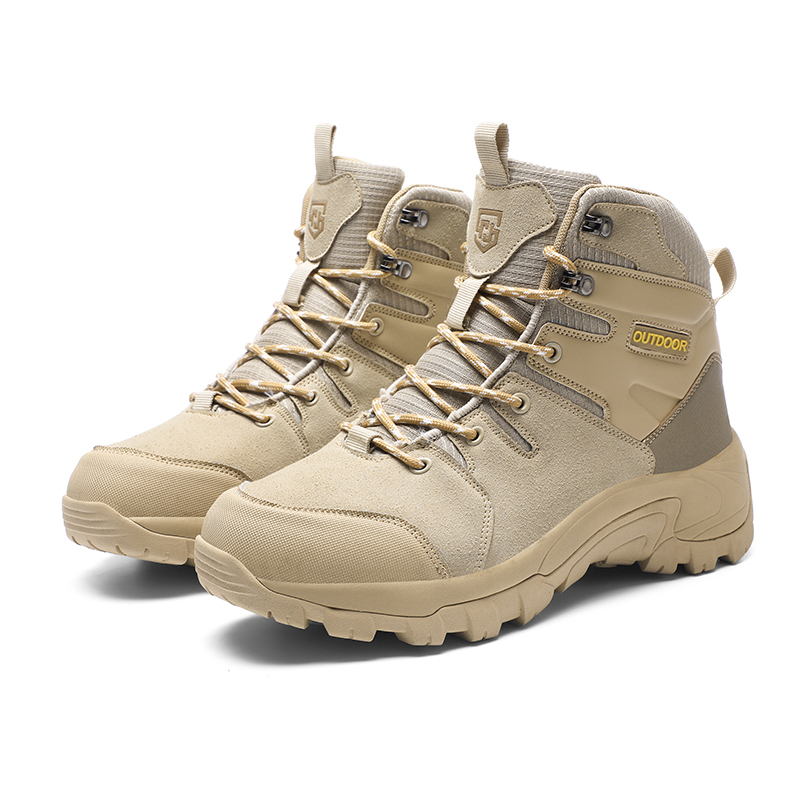 Men's Water-Resistant Work Boots Lightweight Tactical Boots Non-Slip Hiking Boots for Men