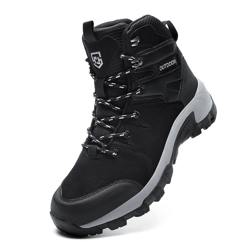 Men's Water-Resistant Work Boots Lightweight Tactical Boots Non-Slip Hiking Boots for Men