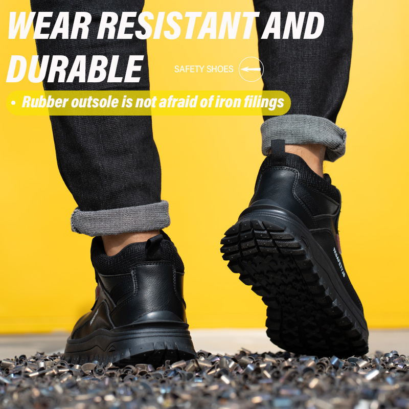 Waterproof Work Boots for Men Women Steel Toe Boots Lightweight Indestructible Slip Resistant Construction Safety Boots