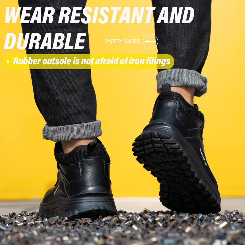 Waterproof Work Boots for Men Women Steel Toe Boots Lightweight Indestructible Slip Resistant Construction Safety Boots