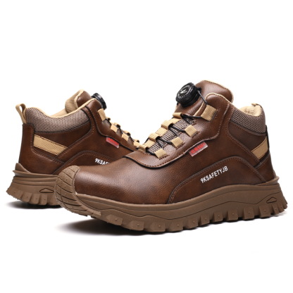 Waterproof Work Boots for Men Women Steel Toe Boots Lightweight Indestructible Slip Resistant Construction Safety Boots