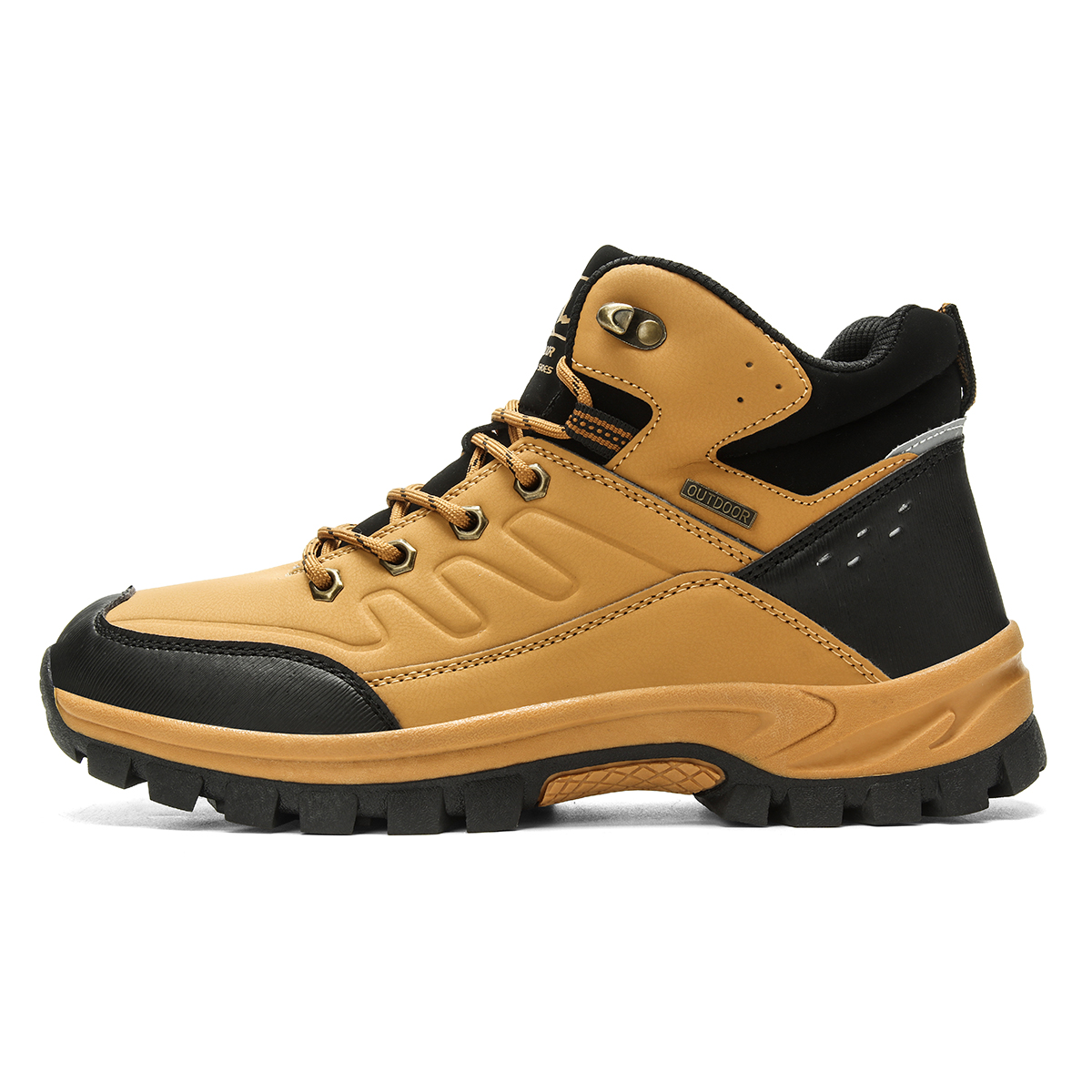 Mens Snow Boots Insulated Waterproof Winter Shoes Non-slip Outdoor with Removable Lining for Men Fur Lined Casual Hiking Lightweight Anti-Slip Water-Resistant Footwear