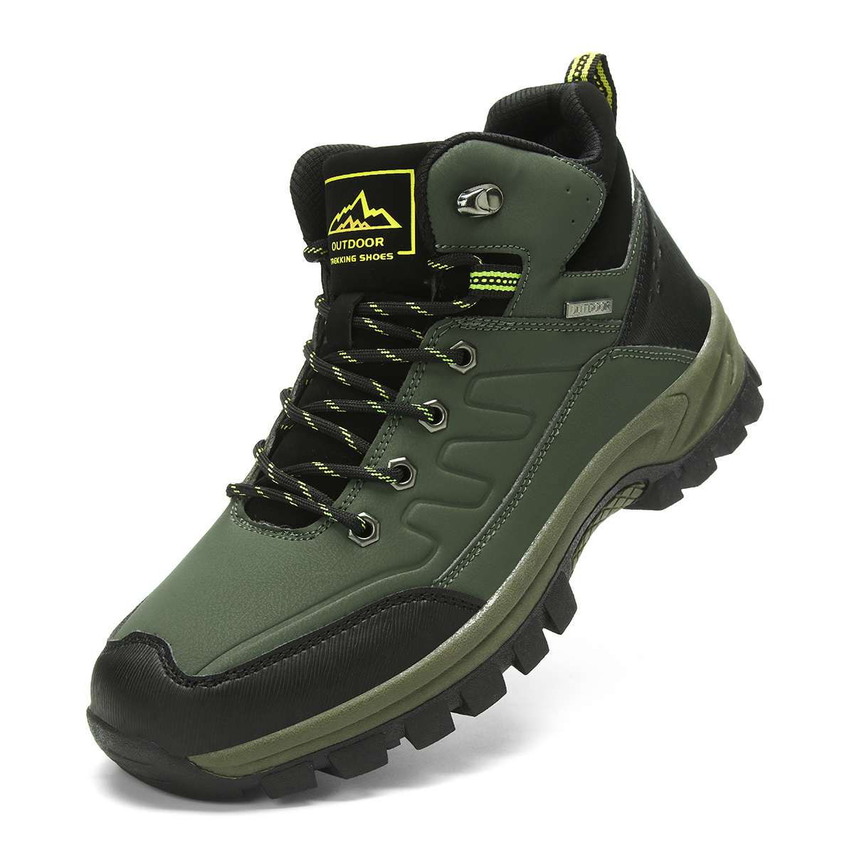 Mens Snow Boots Insulated Waterproof Winter Shoes Non-slip Outdoor with Removable Lining for Men Fur Lined Casual Hiking Lightweight Anti-Slip Water-Resistant Footwear