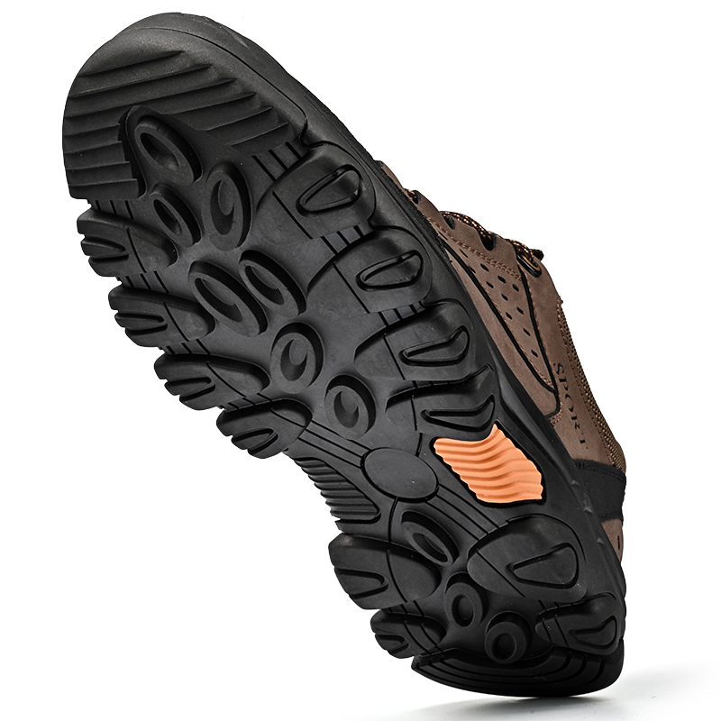 Steel Toe Shoes for Men, Safety Mens Work Shoes Comfortable Indestructible Construction Shoes Leather