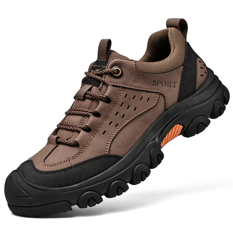 Steel Toe Shoes for Men, Safety Mens Work Shoes Comfortable Indestructible Construction Shoes Leather
