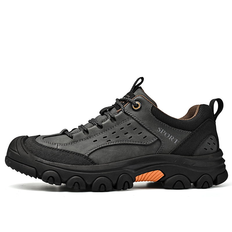 Steel Toe Shoes for Men, Safety Mens Work Shoes Comfortable Indestructible Construction Shoes Leather