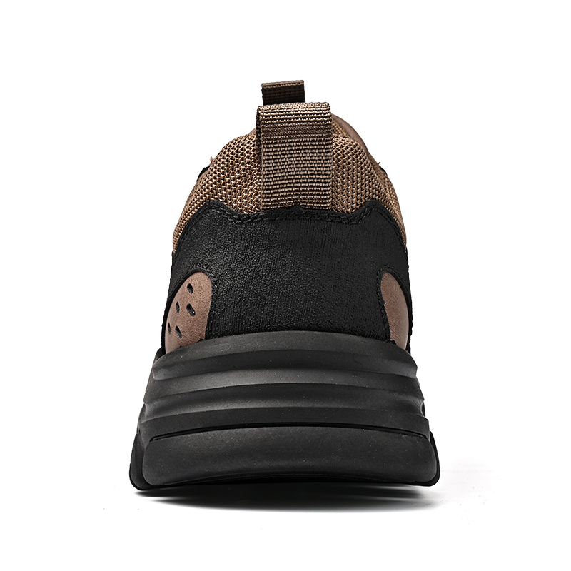 Steel Toe Shoes for Men, Safety Mens Work Shoes Comfortable Indestructible Construction Shoes Leather