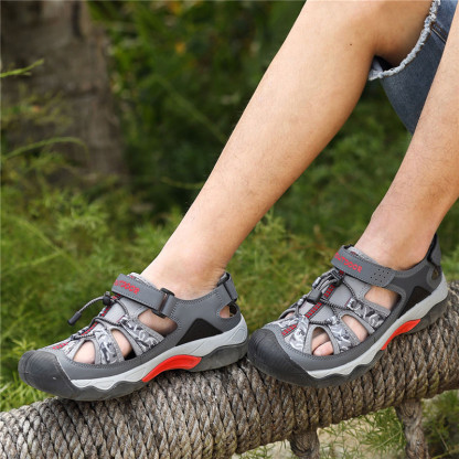 Men's Sandals, Closed Toe Athletic Sport Sandals, Mens Summer Shoes, Lightweight Trail Walking Sandals for Men