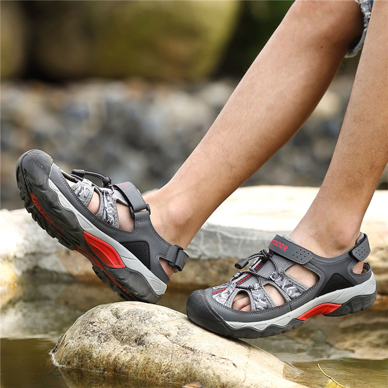 Men's Sandals, Closed Toe Athletic Sport Sandals, Mens Summer Shoes, Lightweight Trail Walking Sandals for Men