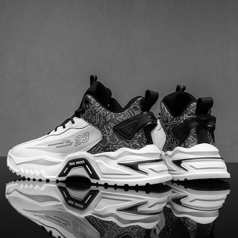 Mens Lace Up High Top Fashion Sneakers Lightweight Non-Slip Soft Sole Basketball Shoes for Tennis Running Walking Training