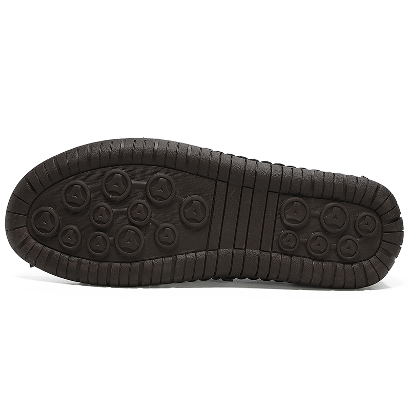 Mens Casual Shoes Summer Breathable Sneakers Loafers Walking Shoes Hand Made Lace-Up Leather Dress Flats Shoes for Driving Business Working Office