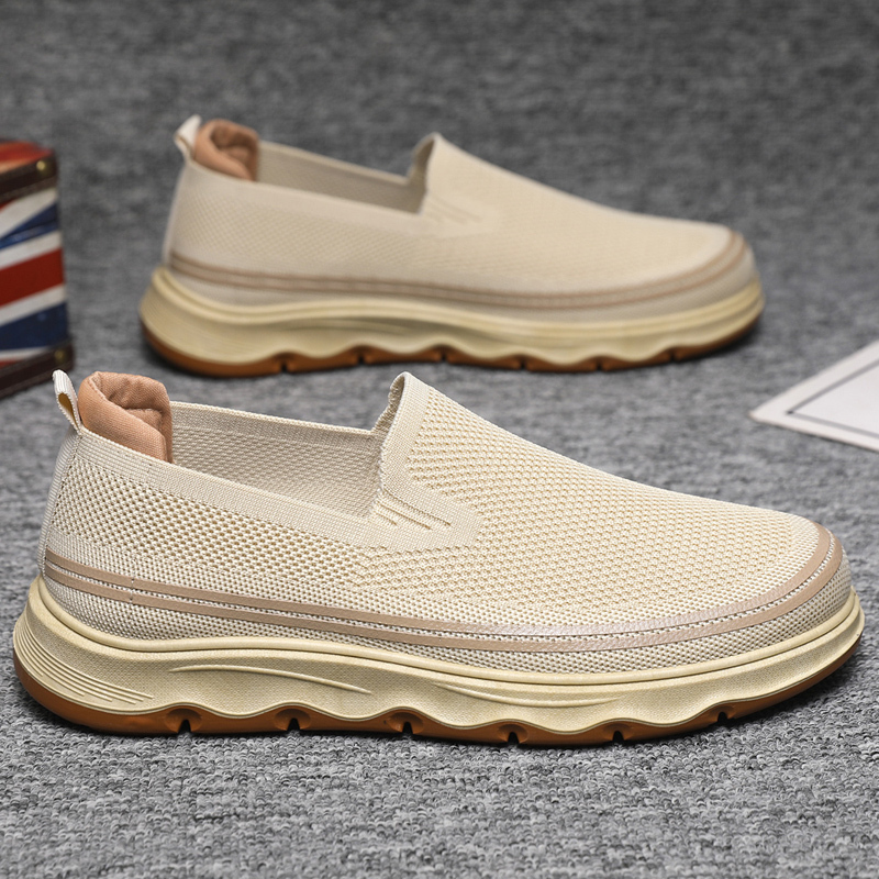 Mens Boat Shoes Casual Loafers Slip On Walking Dress Sneakers Mesh Business Oxfords Work Lightweight Soft Sole