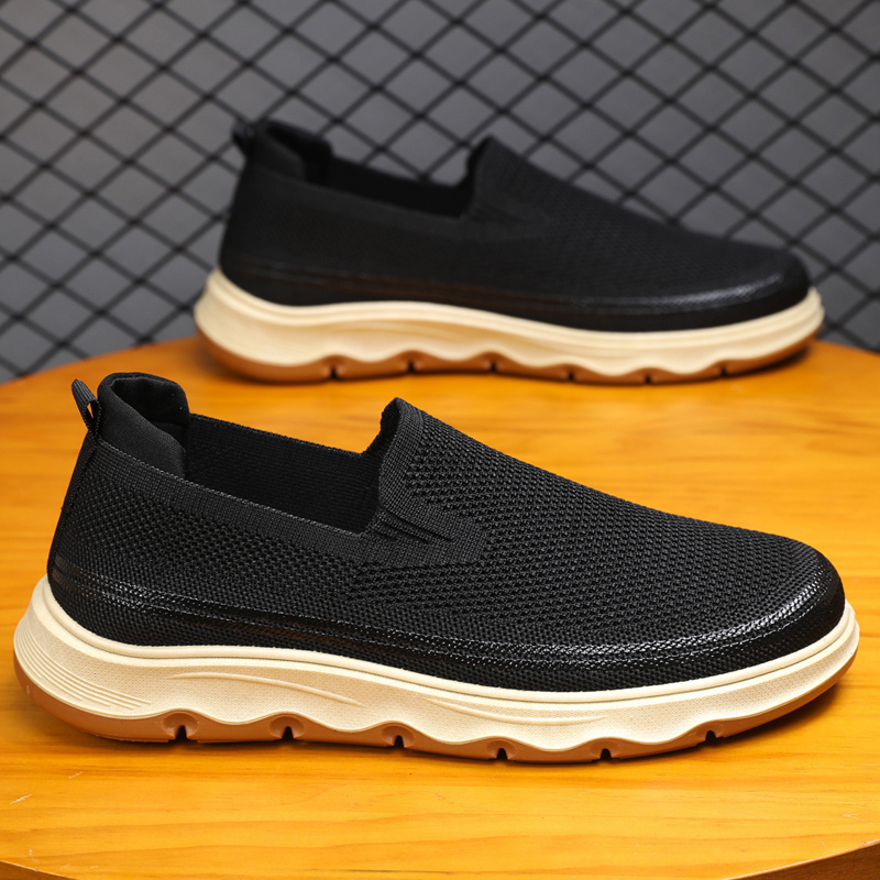 Mens Boat Shoes Casual Loafers Slip On Walking Dress Sneakers Mesh Business Oxfords Work Lightweight Soft Sole