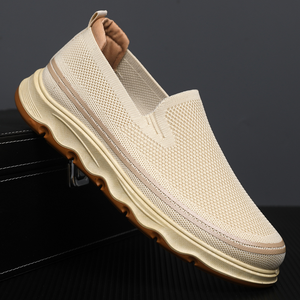 Mens Boat Shoes Casual Loafers Slip On Walking Dress Sneakers Mesh Business Oxfords Work Lightweight Soft Sole