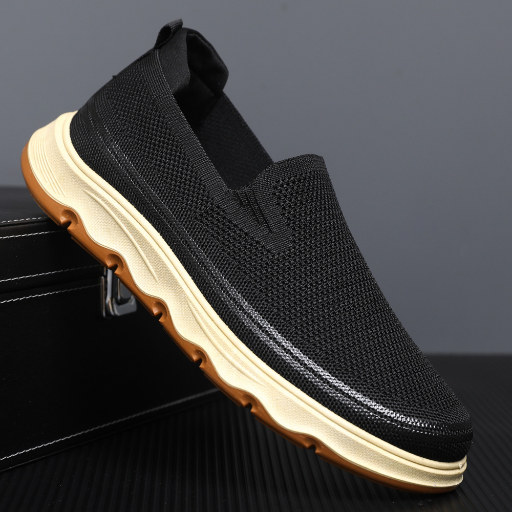 Mens Boat Shoes Casual Loafers Slip On Walking Dress Sneakers Mesh Business Oxfords Work Lightweight Soft Sole