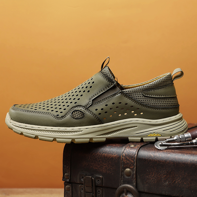 Men Walking Sneakers Luxury Leather Shoes Casual Shoes Loafers for Male