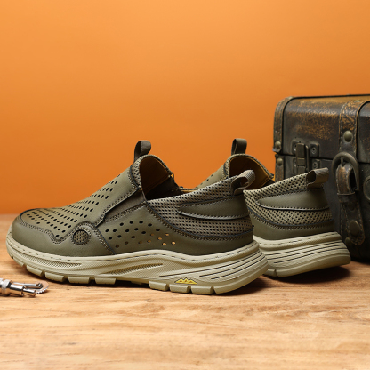 Men Walking Sneakers Luxury Leather Shoes Casual Shoes Loafers for Male