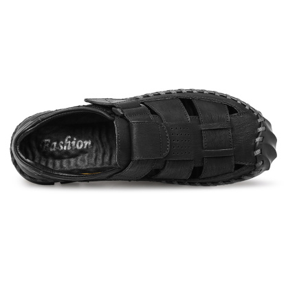 Mens Casual Shoes Summer Breathable Sneakers Loafers Walking Shoes Hand Made Lace-Up Leather Dress Flats Shoes for Driving Business Working Office