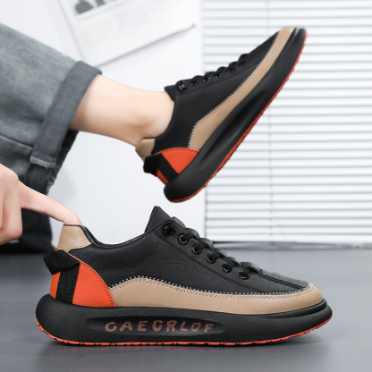 Mens Casual Shoes Summer Breathable Sneakers Loafers Walking Shoes Hand Made Lace-Up Leather Dress Flats Shoes for Driving Business Working Office