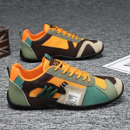 Men's Comfortable Orthopedic Leather Shoes - Lightweight ; Round Toe ; Breathable ; Arch Support ; Non-Slip ; Durable for 3 years