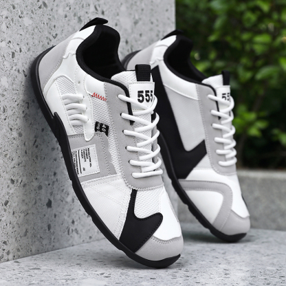 Men's Comfortable Orthopedic Leather Shoes - Lightweight ; Round Toe ; Breathable ; Arch Support ; Non-Slip ; Durable for 3 years