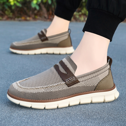 Men’s Business Casual Oxford Sneakers – Lightweight Lace-Up Dress Shoes for Work, Travel & Daily Commute 