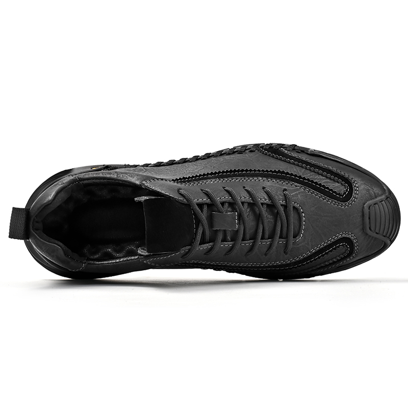 Men's Comfortable Orthopedic Leather Shoes - Lightweight ; Round Toe ; Breathable ; Arch Support ; Non-Slip ; Durable for 3 years