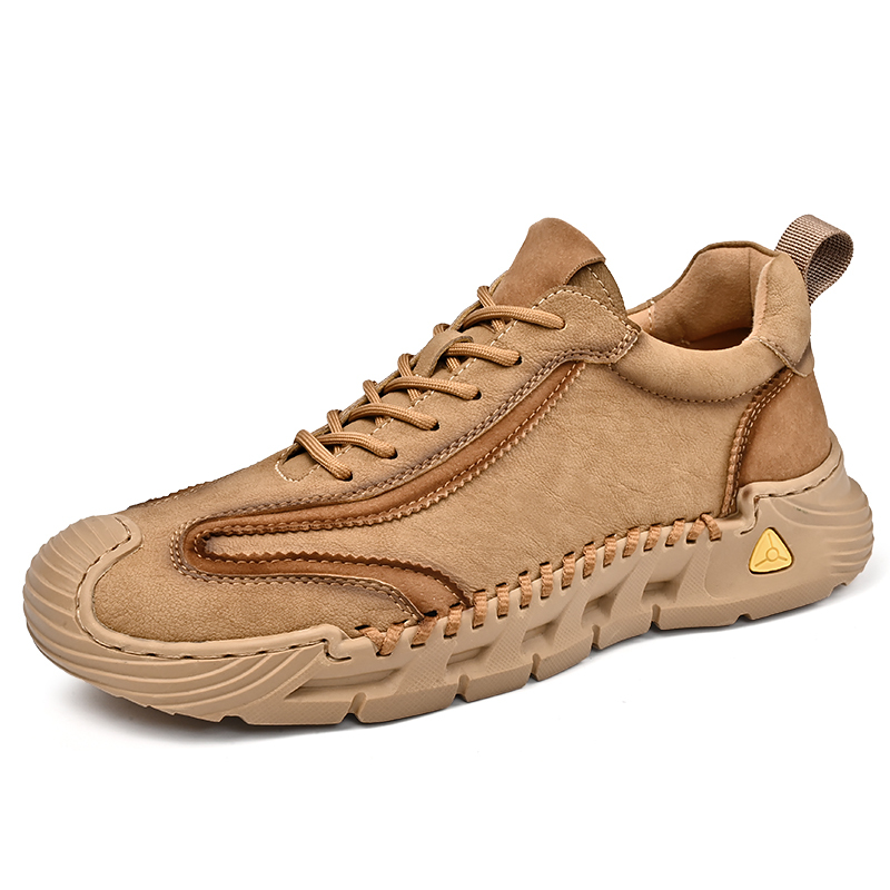 Men's Comfortable Orthopedic Leather Shoes - Lightweight ; Round Toe ; Breathable ; Arch Support ; Non-Slip ; Durable for 3 years