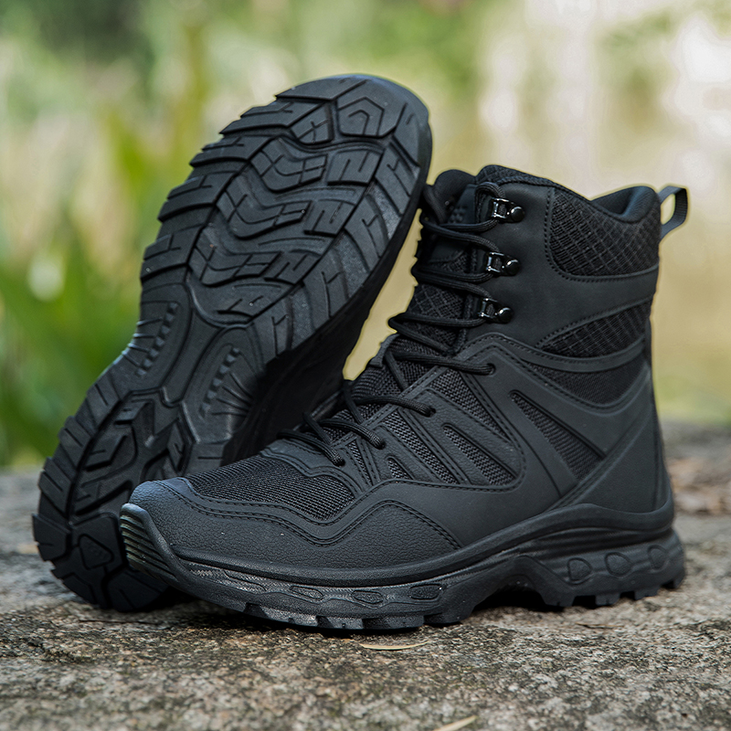 Military Grade Tactical Boots Work Boots Hunting Boots - Waterproof, Anti-Sprain, Anti-Puncture, Non-Slip, Toe Protection, Kevlar Reinforced Midsole, 360° Anti-Twist Support