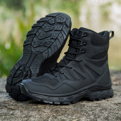 Military Grade Tactical Boots Work Boots Hunting Boots - Waterproof, Anti-Sprain, Anti-Puncture, Non-Slip, Toe Protection, Kevlar Reinforced Midsole, 360° Anti-Twist Support