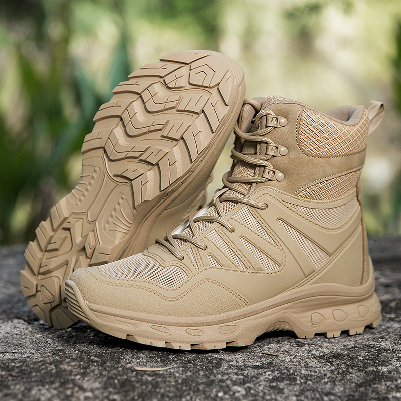Military Grade Tactical Boots Work Boots Hunting Boots - Waterproof, Anti-Sprain, Anti-Puncture, Non-Slip, Toe Protection, Kevlar Reinforced Midsole, 360° Anti-Twist Support