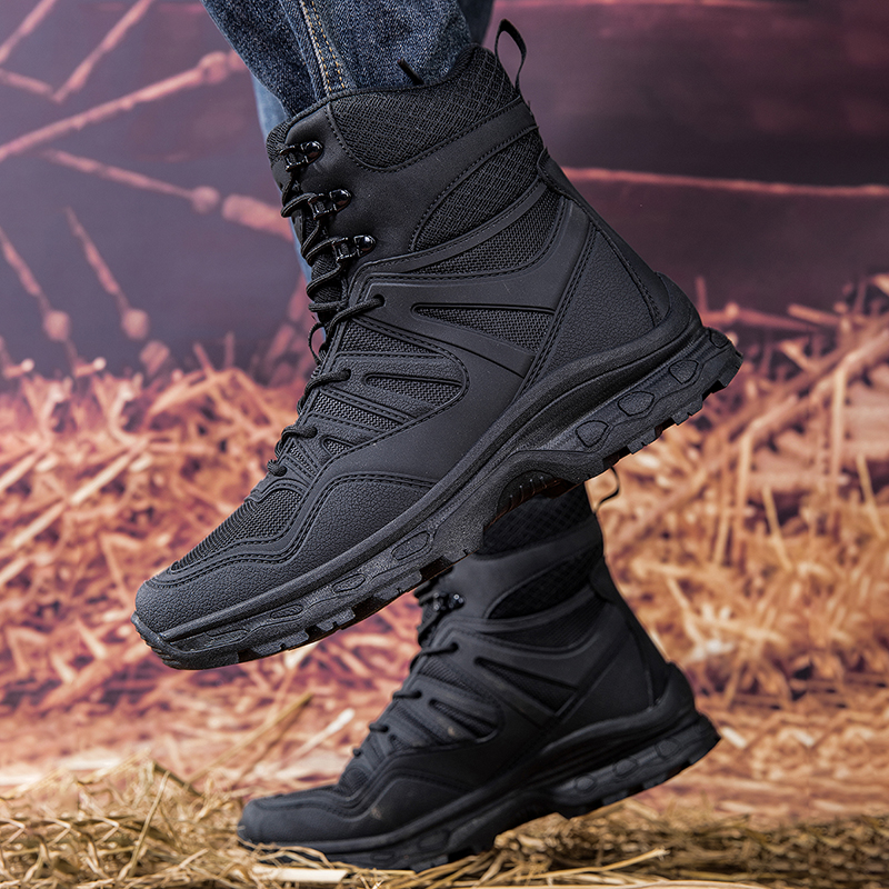 Military Grade Tactical Boots Work Boots Hunting Boots - Waterproof, Anti-Sprain, Anti-Puncture, Non-Slip, Toe Protection, Kevlar Reinforced Midsole, 360° Anti-Twist Support
