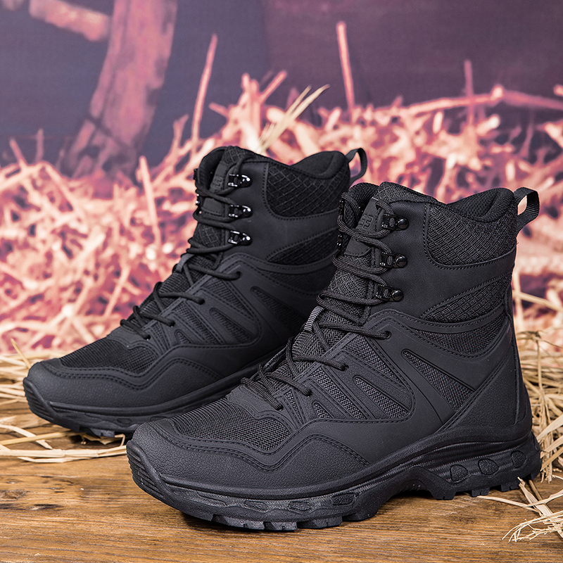 Military Grade Tactical Boots Work Boots Hunting Boots - Waterproof, Anti-Sprain, Anti-Puncture, Non-Slip, Toe Protection, Kevlar Reinforced Midsole, 360° Anti-Twist Support