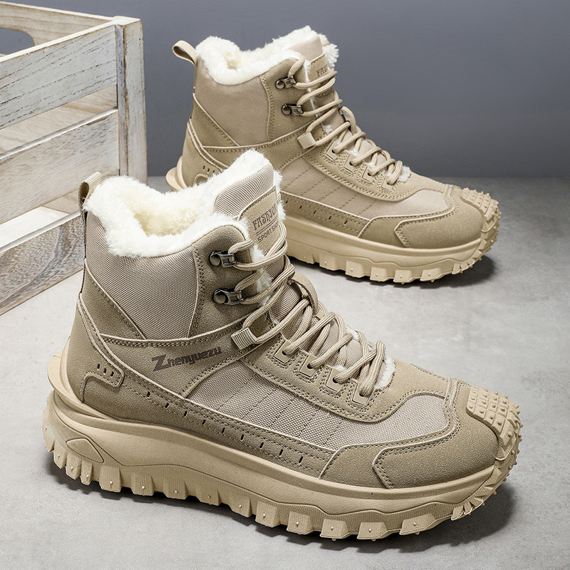 Men's Safe Protective Boots - Anti-Fatigue Footbed; Reinforced Ankle Support; Warm; Anti-Smash; Non-Slip; Anti-Wear; Shock Absorb; Comfortable