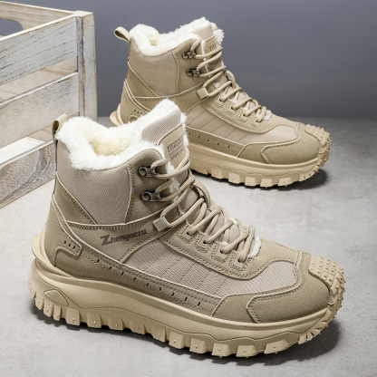 Men's Safe Protective Boots - Anti-Fatigue Footbed; Reinforced Ankle Support; Warm; Anti-Smash; Non-Slip; Anti-Wear; Shock Absorb; Comfortable